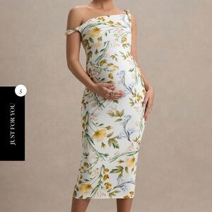 Elegant Floral Asymmetrical Dress